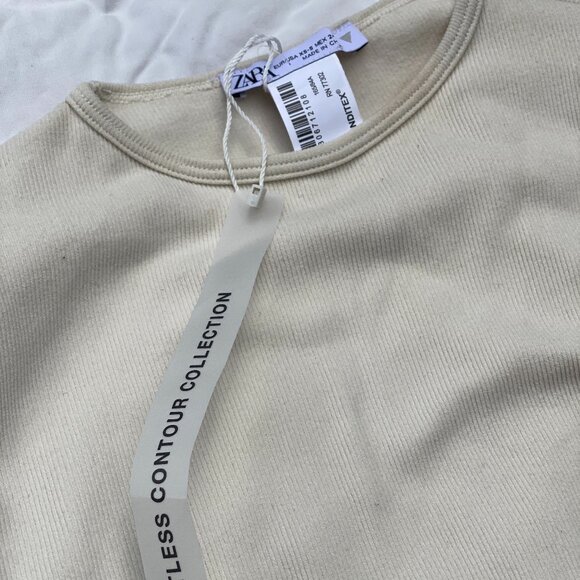 Zara Limitless Contour Collection Ribbed Crop Top (XS-S) - Picture 8 of 9